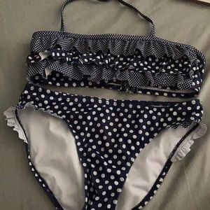 A blue polka-dotted bikin from justice